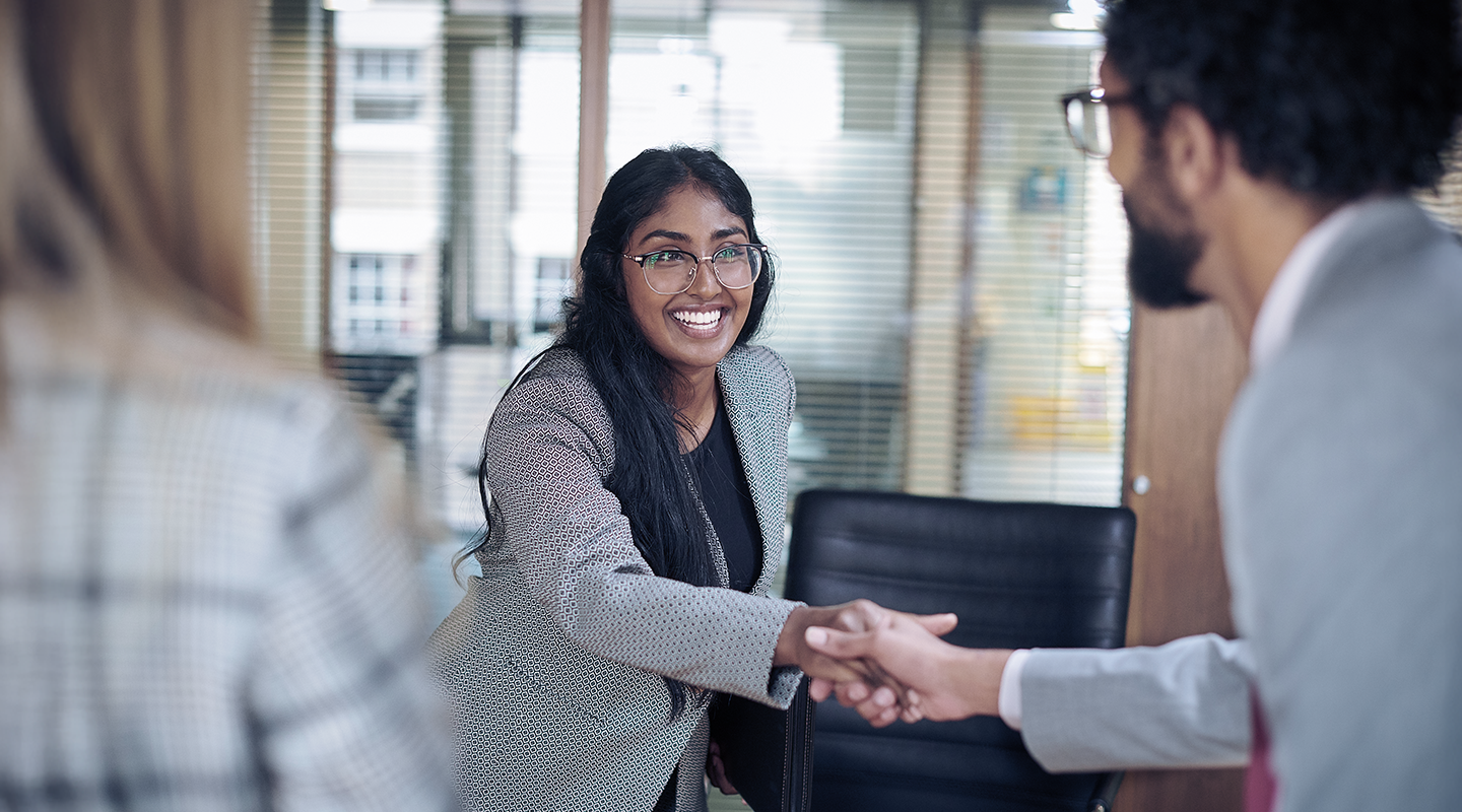 Seven Horses recruitment team meeting with transportation professionals applying to join their team