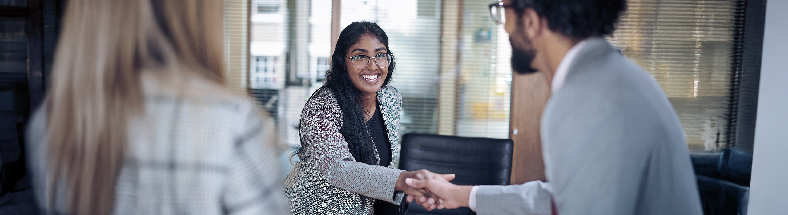 Seven Horses recruitment team meeting with transportation professionals applying to join their team